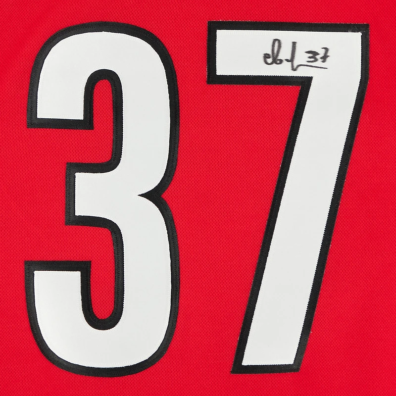 Maillot authentique adidas autographié par Andrei Svechnikov des Hurricanes de la Caroline rouge