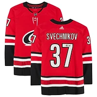 Andrei Svechnikov Red Carolina Hurricanes Autographed adidas Authentic Jersey