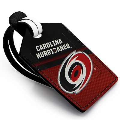 Carolina Hurricanes Personalized Leather Luggage Tag