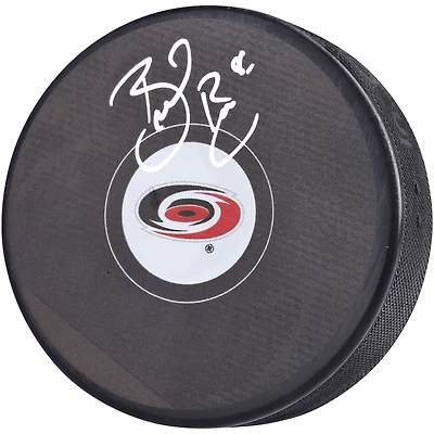 Rondelle de hockey autographiée par Brent Burns des Hurricanes de la Caroline