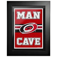 Carolina Hurricanes - 12'' x 16'' Man Cave Framed Artwork