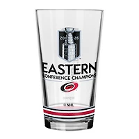 Verre à bière de 473 ml (16 oz) des Hurricanes de la Caroline, champions de la Conférence Est de la LNH 2026