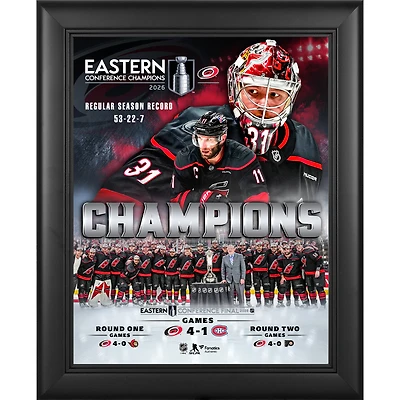 Carolina Hurricanes 2026 NHL Eastern Conference Champions Framed 13" x 16" Collage