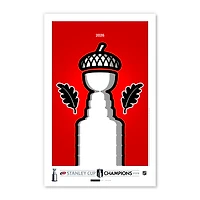 Carolina Hurricanes 2026 Stanley Cup Champion 11" x 17" Minimalist Poster Print