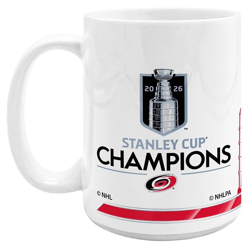 Carolina Hurricanes 2026 Stanley Cup Champions 15oz. Roster Coffee Mug