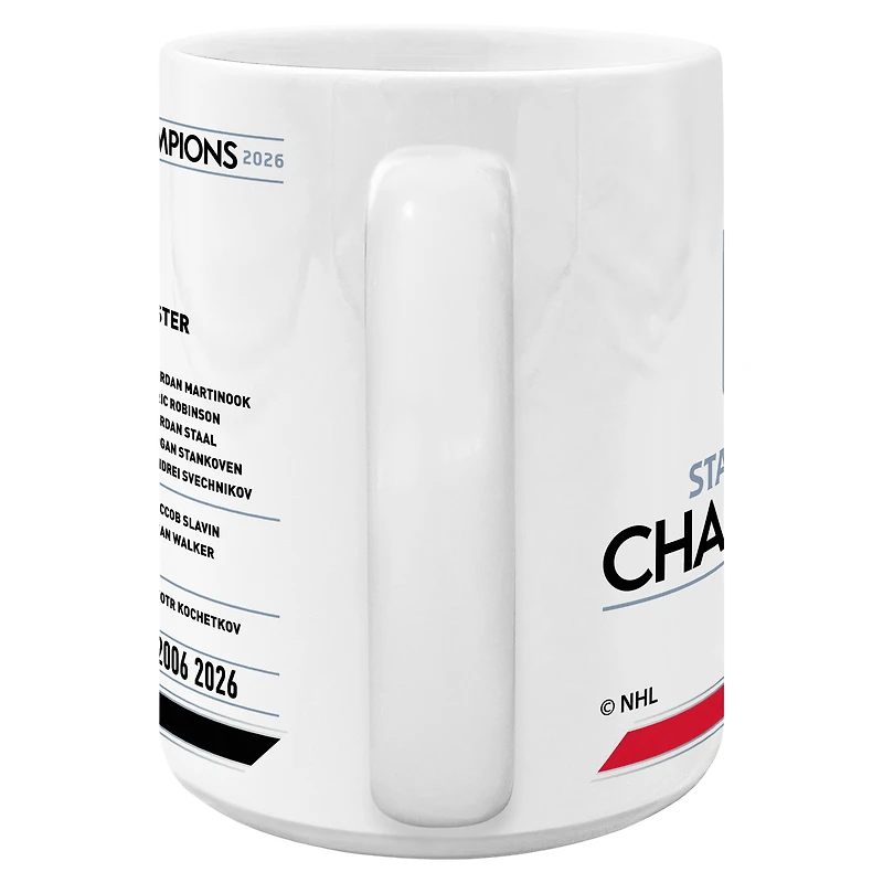 Carolina Hurricanes 2026 Stanley Cup Champions 15oz. Roster Coffee Mug