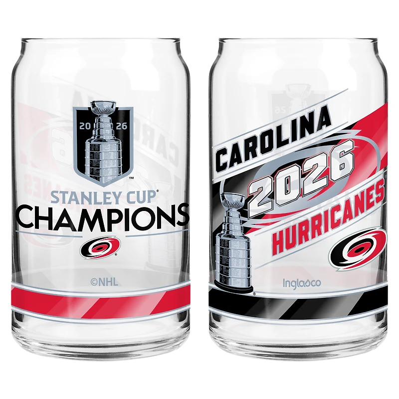 Carolina Hurricanes 2026 Stanley Cup Champions Two-Piece 16oz. Can Glass Set