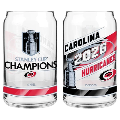 Carolina Hurricanes 2026 Stanley Cup Champions Two-Piece 16oz. Can Glass Set