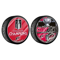 Ensemble de rondelles deux pièces des Hurricanes de la Caroline, champions de la Coupe Stanley 2026