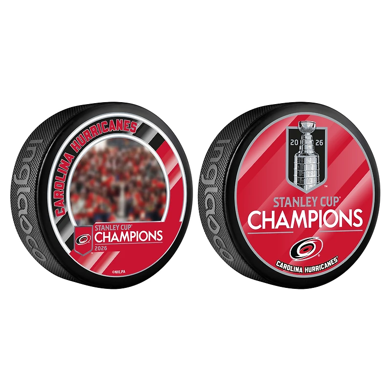 Carolina Hurricanes 2026 Stanley Cup Champions Two-Piece Team Celebration & Roster Puck Set