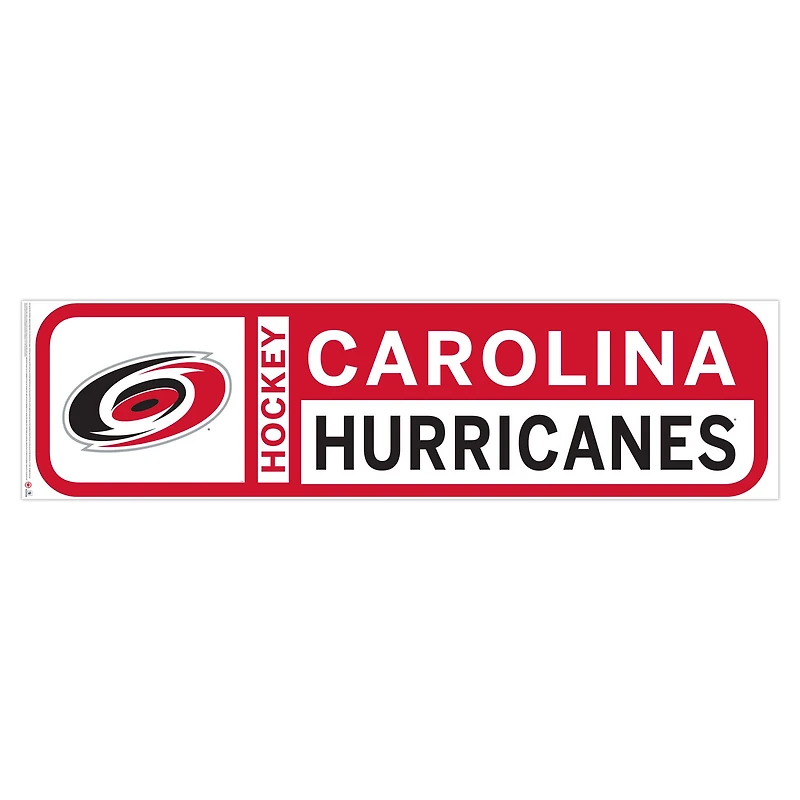 Carolina Hurricanes - 90'' x 23'' Team Logo Repositionable Wall Decal