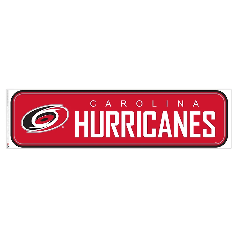 Carolina Hurricanes - 90'' x 23'' Team Repositional Long Design Wall Decal