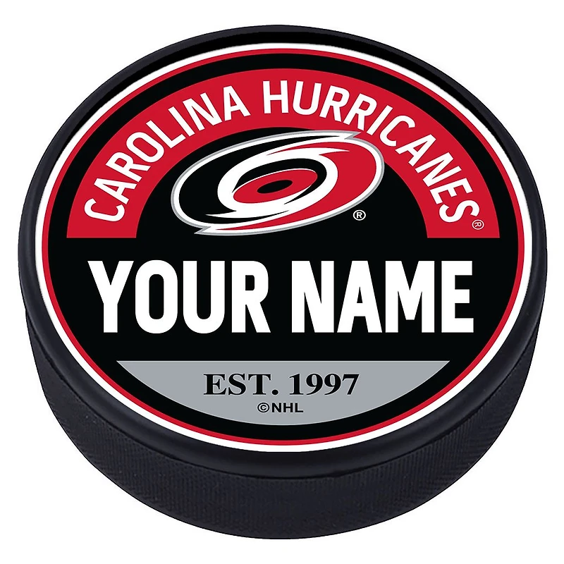 Carolina Hurricanes - Rondelle texturée en bloc personnalisée