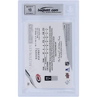 Haydn Fleury Carolina Hurricanes Autographed 2017-18 Upper Deck Ultimate Collection Rookies Black Relic #52 #71/299 Beckett Fanatics Witnessed Authenticated 10 Rookie Card