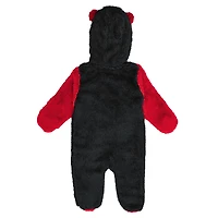 Infant & Newborn Outerstuff Red Carolina Hurricanes Stay Napping Fleece Bunting Full-Zip Hooded Sleeper