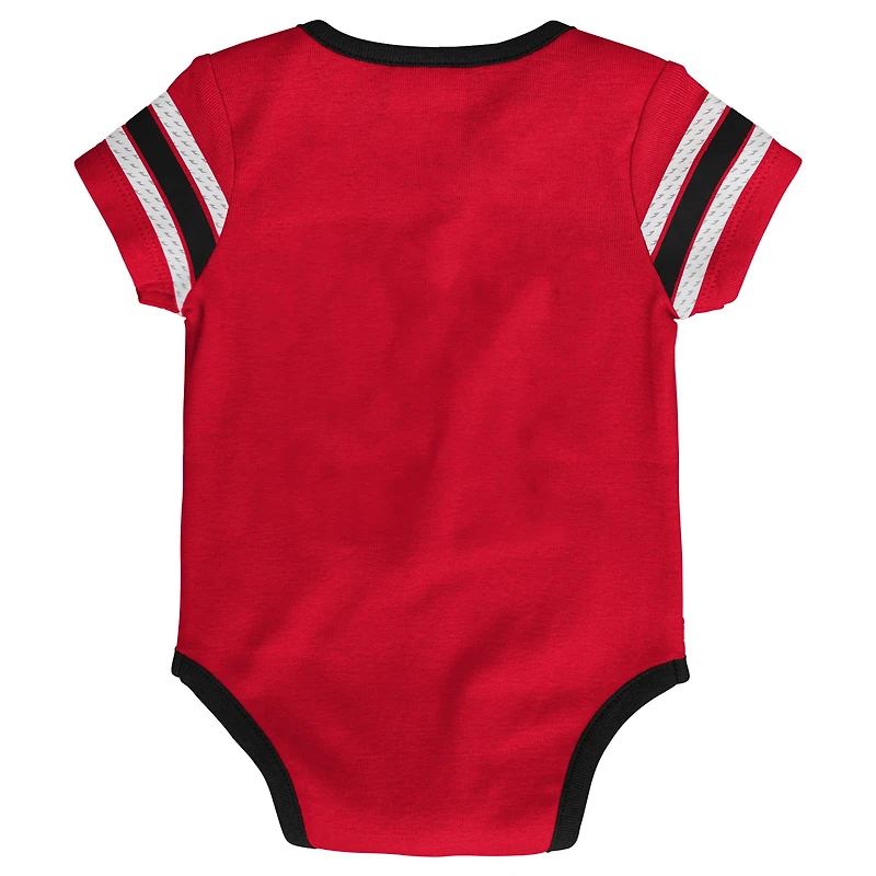 Body rouge en jersey de hockey des Hurricanes la Caroline pour bébé