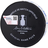Jake Guentzel Carolina Hurricanes Game-Used Goal Puck from 2024 Stanley Cup Playoffs Second Round Game 2 vs. New York Rangers - First of Two Goals Scored