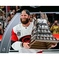 Jordan Staal Carolina Hurricanes Autographed 2026 Stanley Cup Champions 16" x 20" Raising Conn Smythe Photograph with "2026 Conn Smythe" Inscription