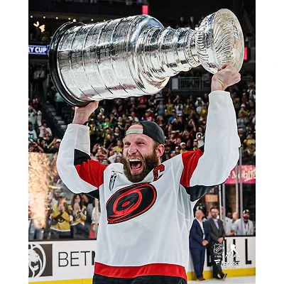 Jordan Staal Carolina Hurricanes Unsigned 2026 Stanley Cup Champions Raising Photograph