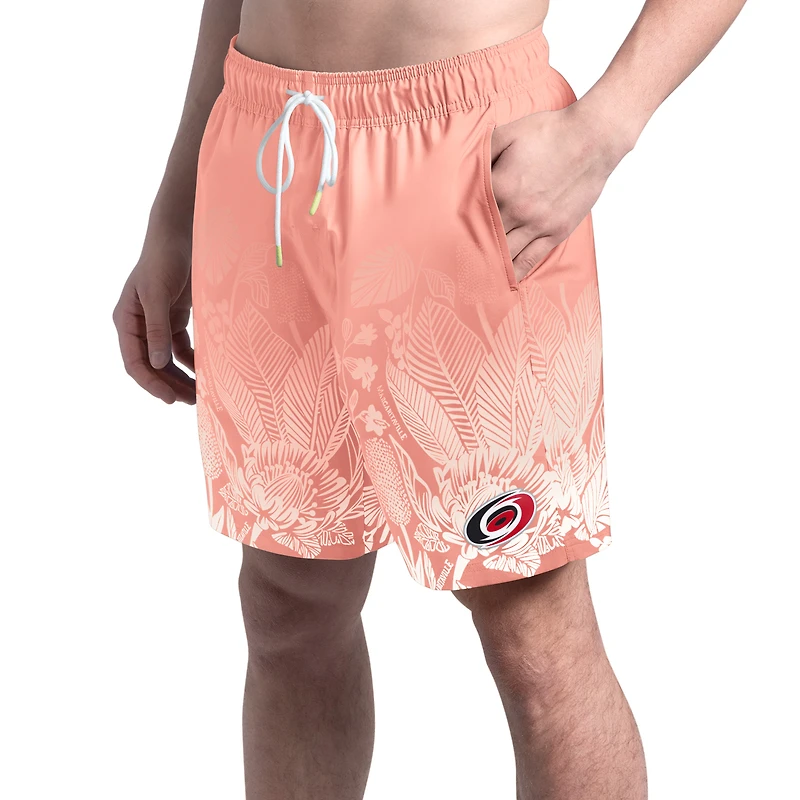Short de bain rose Margaritaville pour homme Carolina Hurricanes Lagoon Fiesta