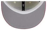 Men's New Era  White Carolina Hurricanes Chrome Two-Toned 59FIFTY Fitted Hat