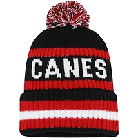 Bonnet en tricot à revers Bering des Hurricanes de la Caroline '47 pour hommes avec pompon