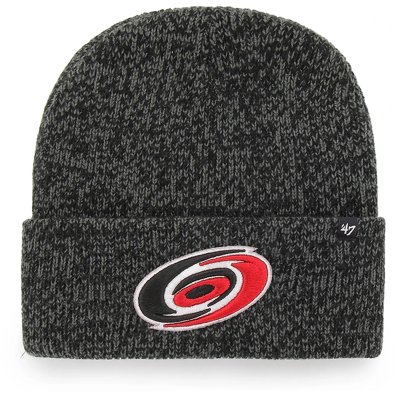 Bonnet en tricot à revers Brain Freeze '47 Black Carolina Hurricanes pour homme