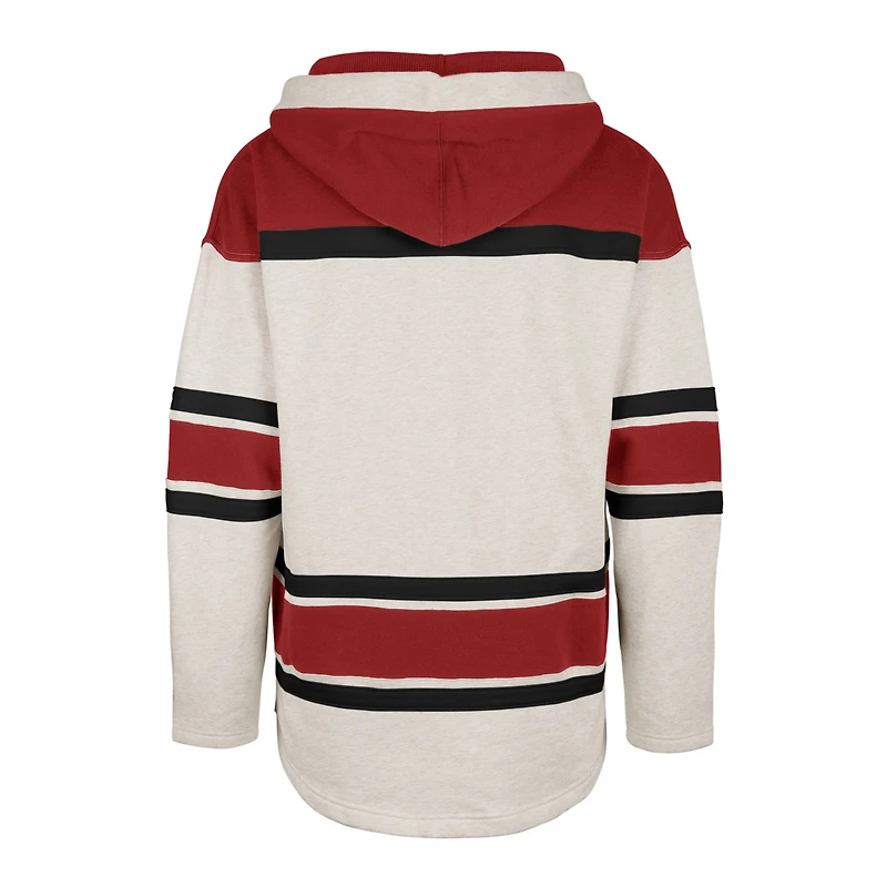 Chandail à capuchon lacets '47 Oatmeal Carolina Hurricanes Rockaway pour hommes
