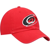 Men's '47 Red Carolina Hurricanes Team Clean Up Adjustable Hat