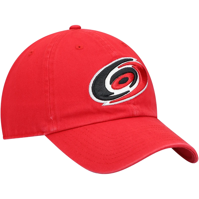 Men's '47 Red Carolina Hurricanes Team Clean Up Adjustable Hat