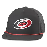 Men's American Needle  Black Carolina Hurricanes Buxton Pro Tech Adjustable Hat
