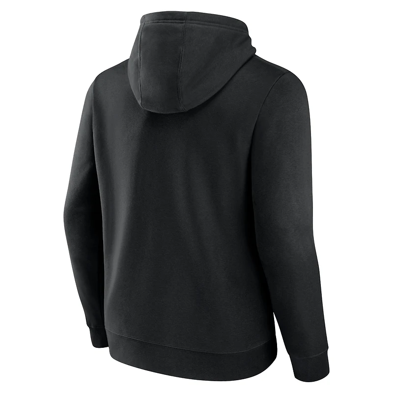 Sweat à capuche Authentic Pro noir pour homme des Hurricanes de la Caroline