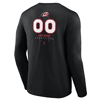 T-shirt à manches longues personnalisé pour homme, motif milieu de terrain rouge des Hurricanes la Caroline