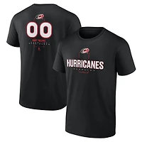 Men's Black Carolina Hurricanes Custom Midfielder T-Shirt