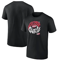 T-shirt noir pour homme avec logo local des Hurricanes de la Caroline