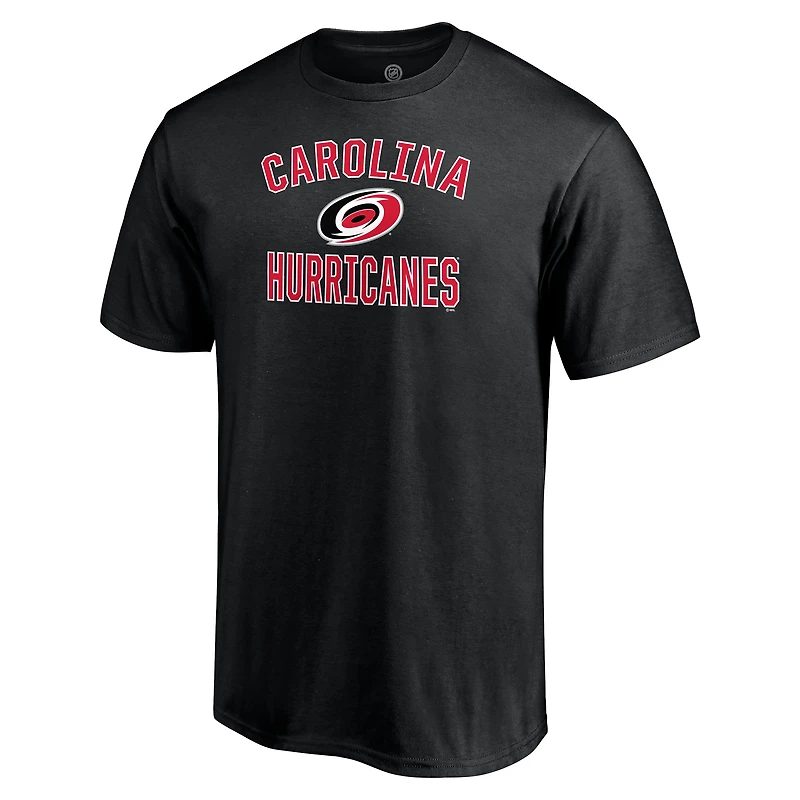 Men's  Black Carolina Hurricanes Victory Arch T-Shirt