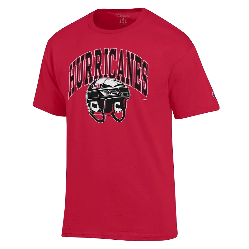 T-shirt homme Champion Red Carolina Hurricanes avec casque