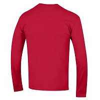 Men's Champion  Red Carolina Hurricanes Long Sleeve Jersey T-Shirt