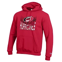 Men's Champion Red Carolina Hurricanes Powerblend Hoodie