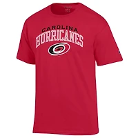 Men's Champion Red Carolina Hurricanes Primary Logo T-Shirt