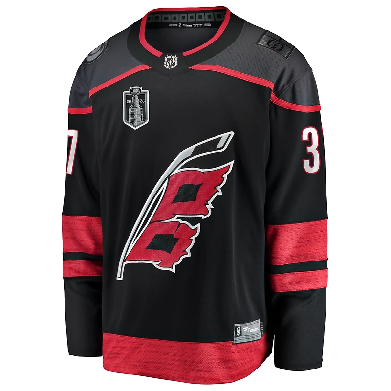 Men's Fanatics Andrei Svechnikov Black Carolina Hurricanes 2026 Stanley Cup Final Home Breakaway Jersey