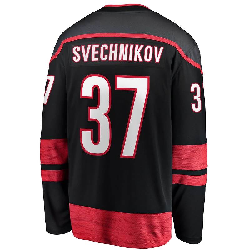 Men's Fanatics Andrei Svechnikov Black Carolina Hurricanes Home Breakaway Jersey
