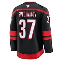 Men's Fanatics Andrei Svechnikov Black Carolina Hurricanes Home Premium Jersey