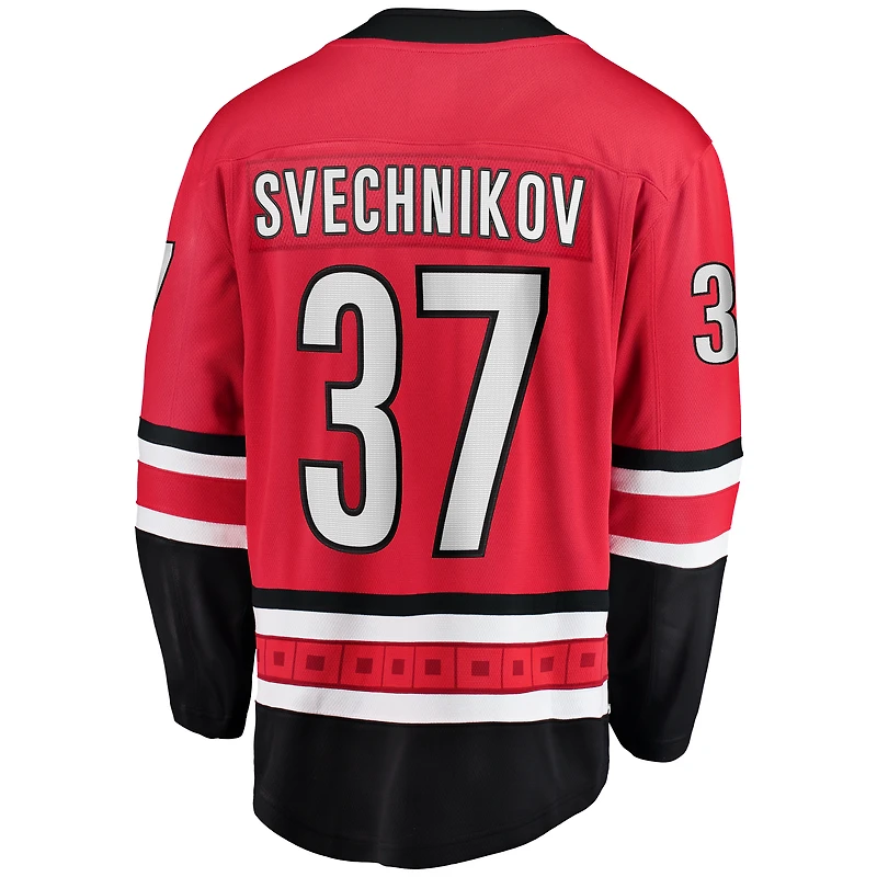 Men's Fanatics Andrei Svechnikov Red Carolina Hurricanes Alternate Breakaway Player Jersey