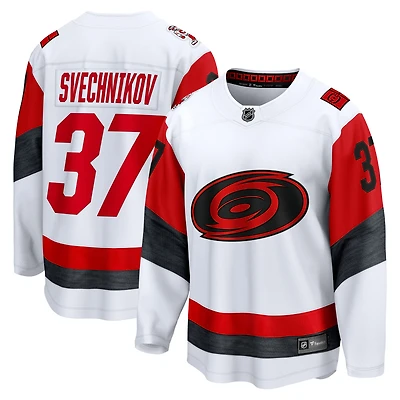 Maillot blanc extérieur des Hurricanes de la Caroline, Andrei Svechnikov, Fanatics pour hommes