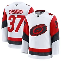 Maillot extérieur premium blanc des Hurricanes de la Caroline, Andrei Svechnikov, Fanatics pour hommes