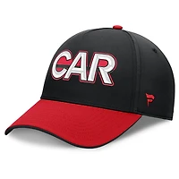 Casquette Fanatics noire/rouge pour homme, Authentic Pro Rink Team Code Flex des Hurricanes de la Caroline