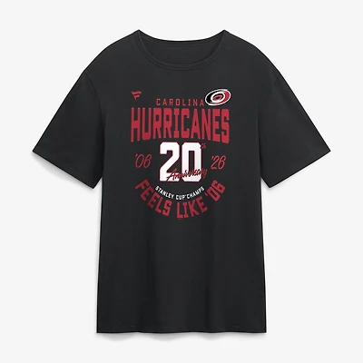 Men's Fanatics  Black Carolina Hurricanes 20th Anniversary Stanley Cup Champions Feels Like '06 T-Shirt
