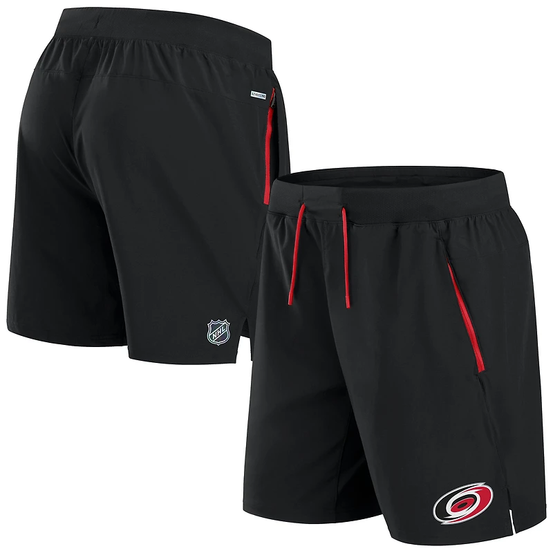 Men's Fanatics Black Carolina Hurricanes Authentic Pro Rink Performance Shorts