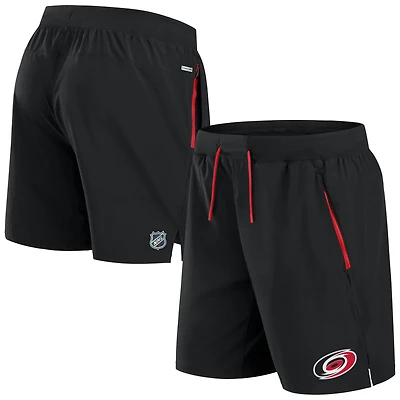 Men's Fanatics Black Carolina Hurricanes Authentic Pro Rink Performance Shorts